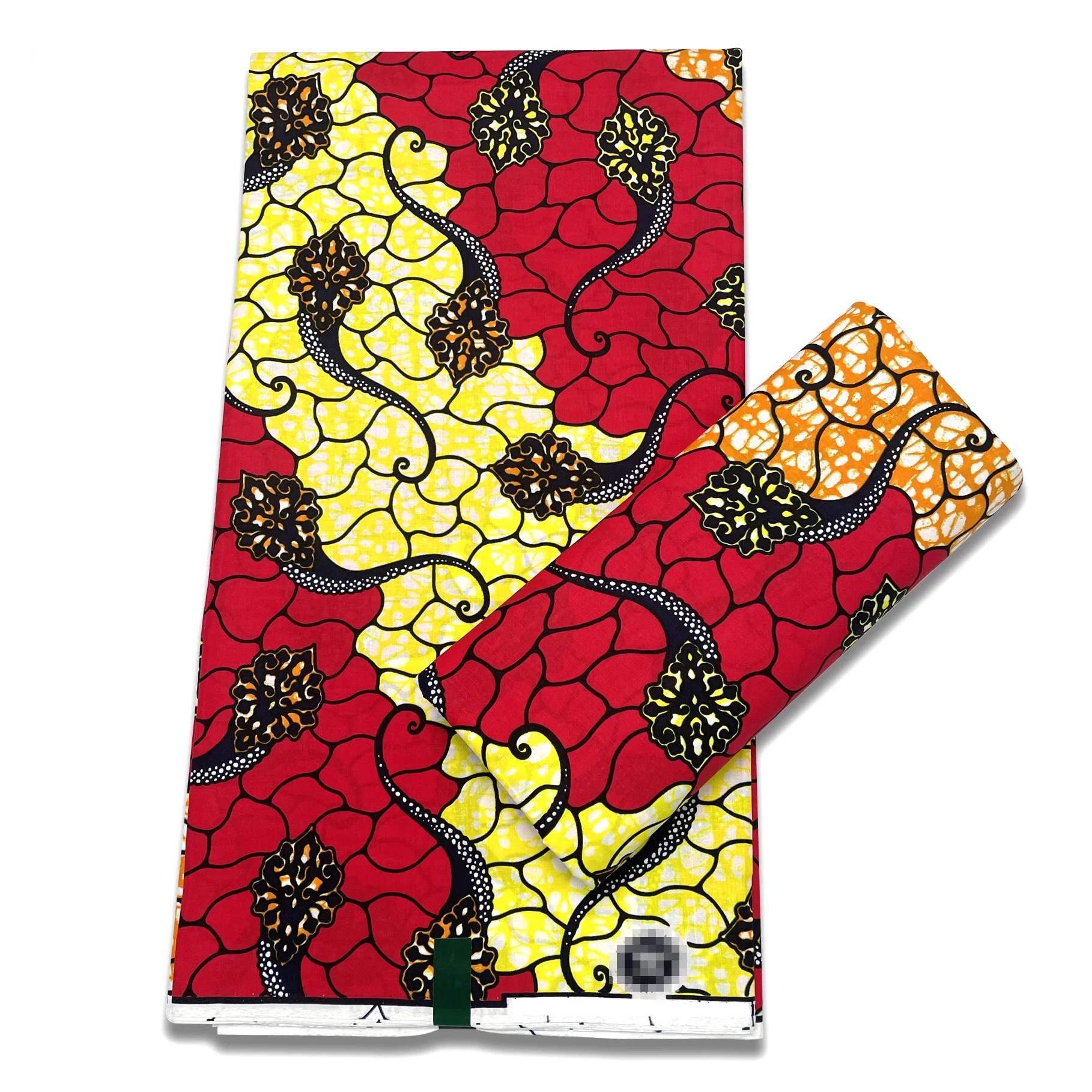 2022 popular new fashion 100% cotton african wax fabric 6 yards for costume