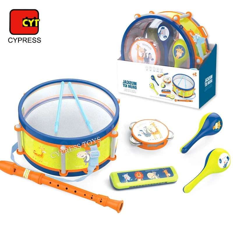 2020 New Style Cartoon Mini Baby Drum Set Musical Instruments