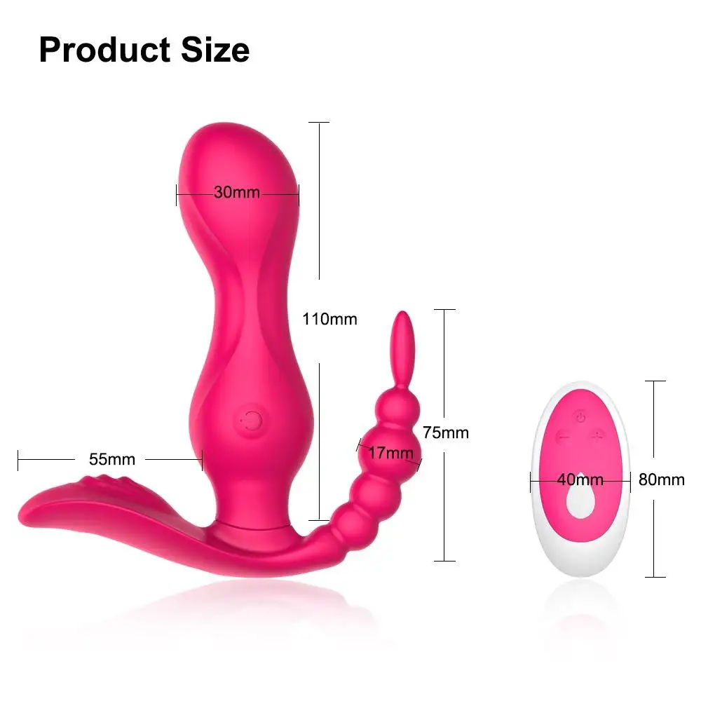 3in1 Consoladores Dildo   Vagina Anal Plug Vibration Penis Vibrator Masterbating Toy for Women