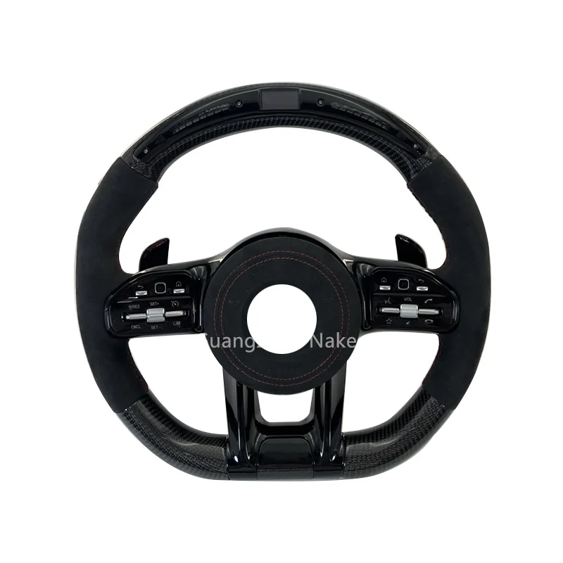 Best customized carbon fiber sports steering wheel for Benz W204 W205 W211 W212 W222 AMG GT Led steering wheel