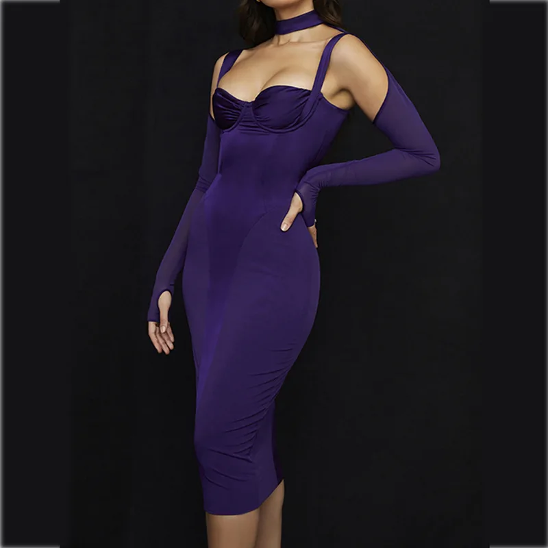 Custom bodycon dresses fashion bandage dress women clothing OEM