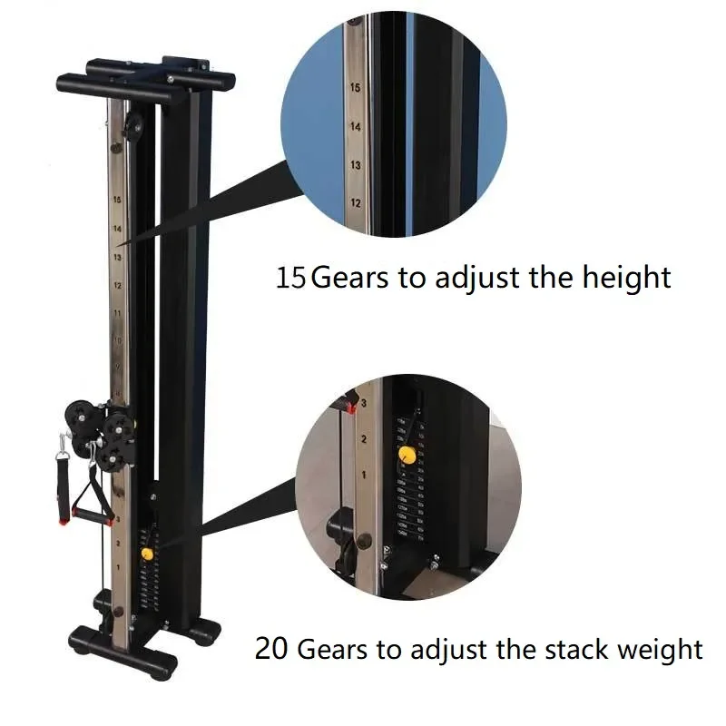 Multi-Function Commercial  Wall Cable Mounted Cable Fly Machine  Lat Pull Down Machine for Strength Training