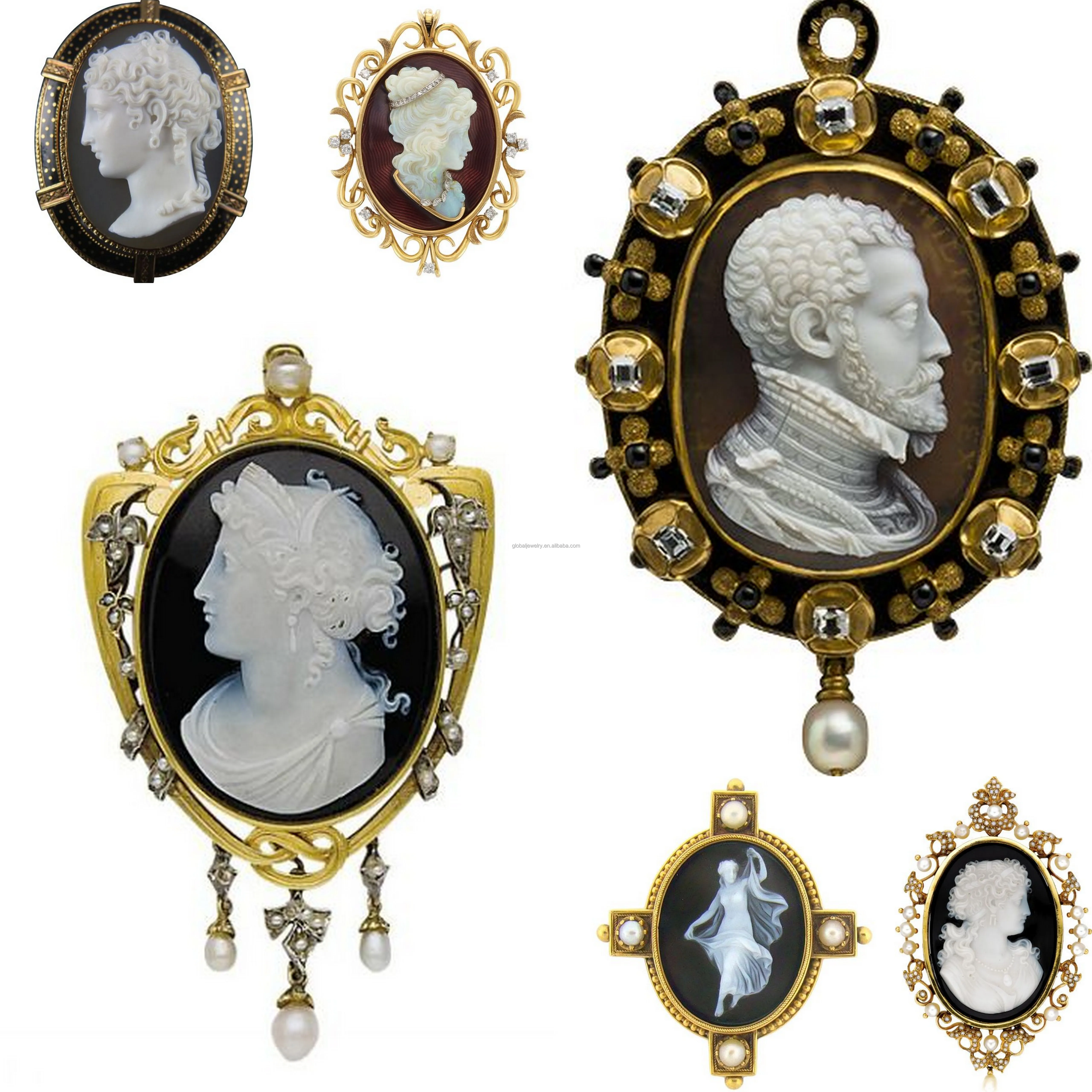 Vintage brooch for cameo blank brooch for cameo