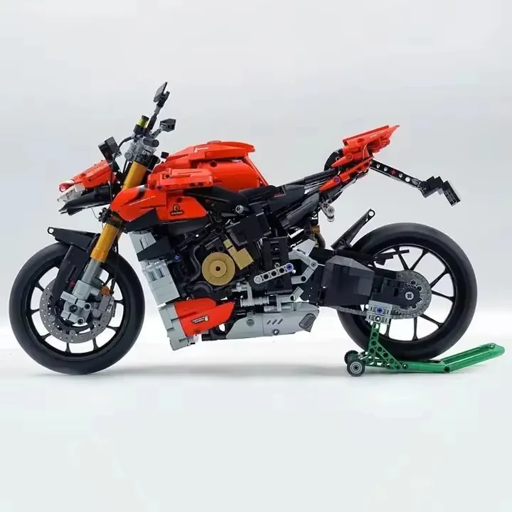 Panlos 672103 1:5 Series Glowing Version Simulation Movable Kawasaki New Big Motorcycle Model Small Particle Toys