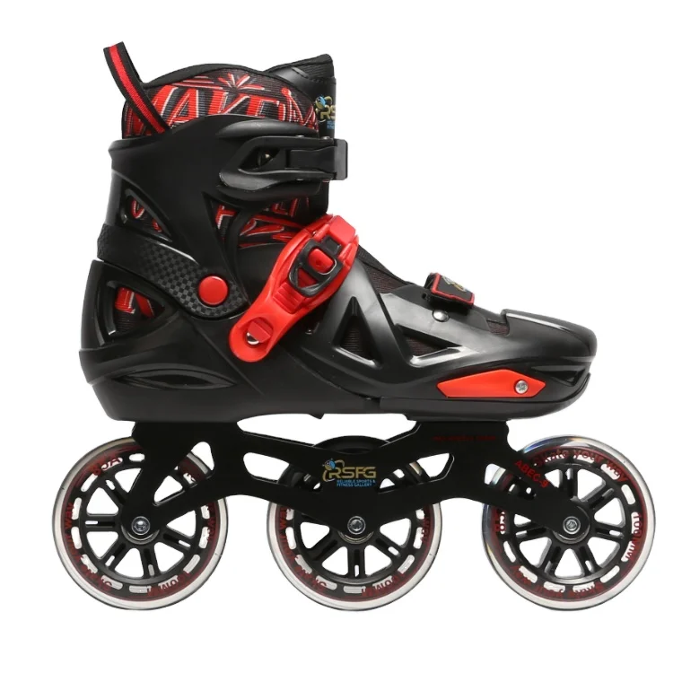 Adults  PU Casting Comfortable size 100mm PU wheel Outdoor Sports Inline Skates with color box packing