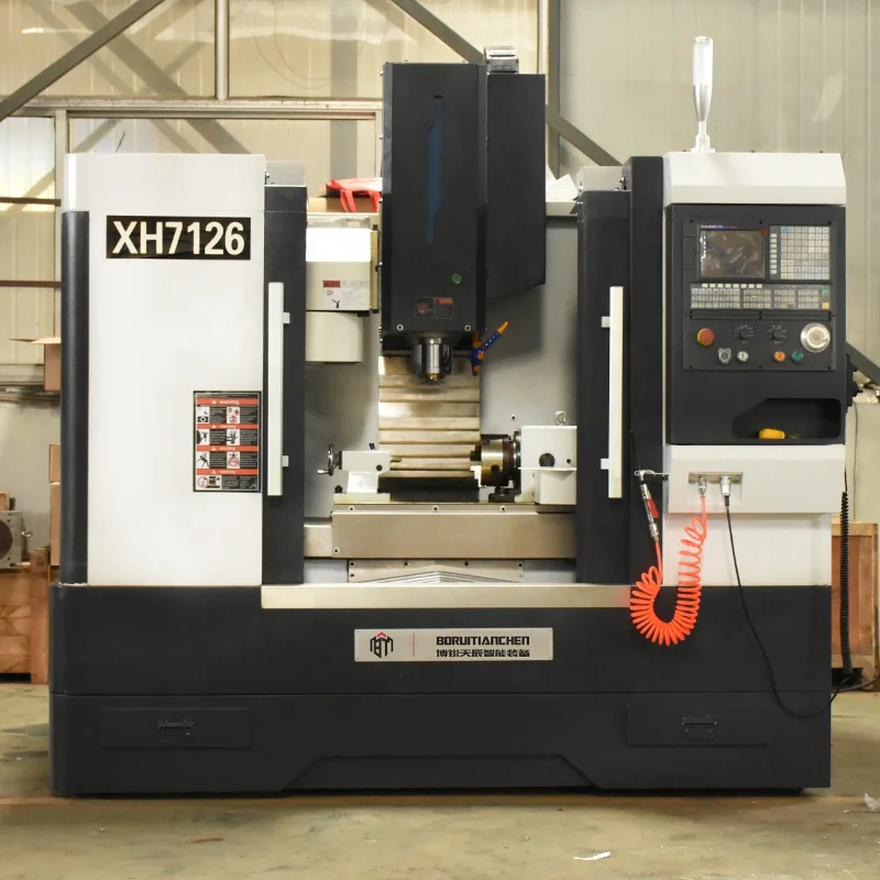  Мини Вертикальный 4 оси cnc фрезерный станок XH7126 небольшой с ЧПУ (числовым программным управлением) для
