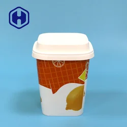 Wholesale disposable custom logo IML butter container plastic margarine packaging