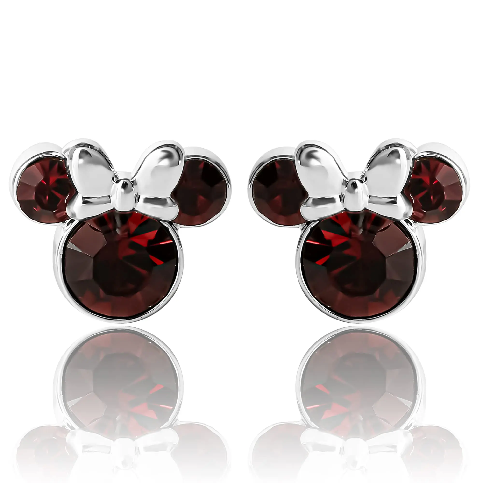 2022 Wholesale Womens Minnie Mouse Birthstone Stud Earrings Minnie Mouse Earrings Birthstone Jewelry For Women