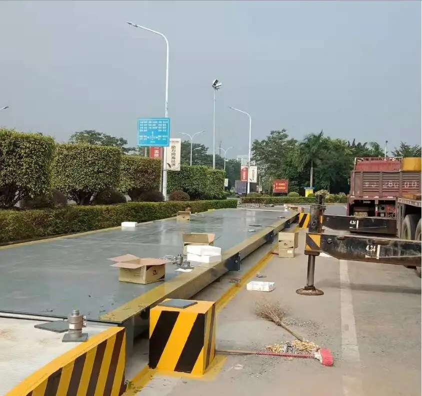 Pit Less Type 100T Truck Weighbridge Weighing Scale With Load Cell And Indicator For Heavy Duty Industry