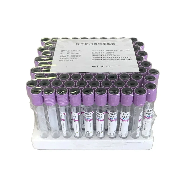 New formula Edta Blood Collection TubeHot Sale 5ml Orange Vacuum Blood Collection Tube for medical