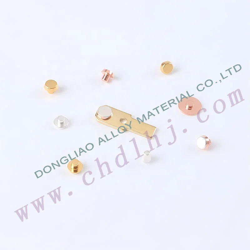 Widely Used Multi -Function Electrical Silver Copper Contact Rivets for Relays/Controllers