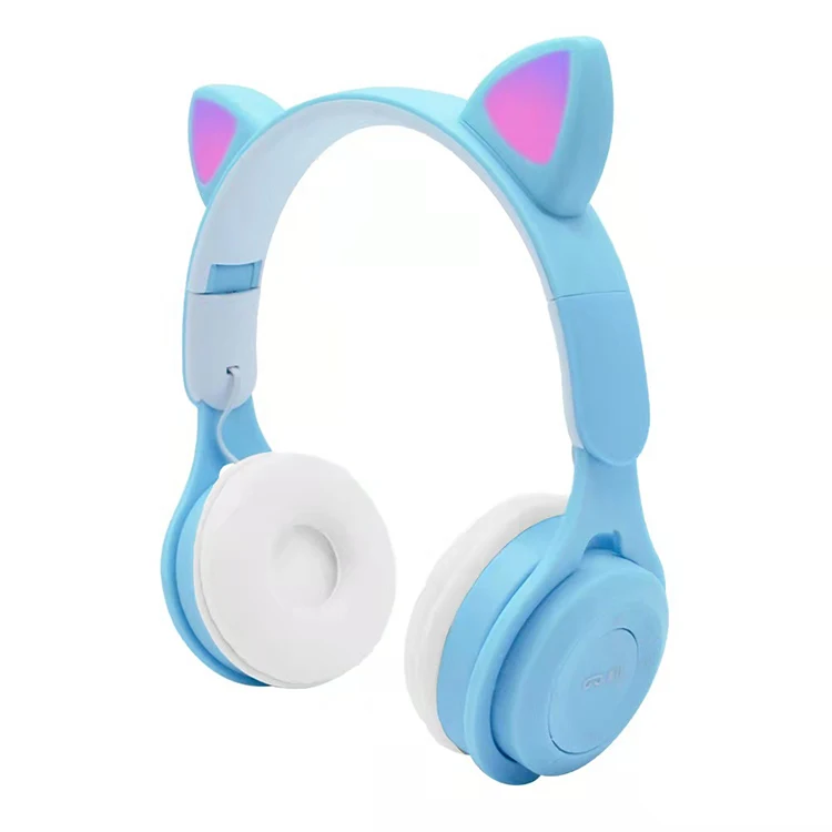 Игровые наушники-вкладыши наушники Audifonos с милыми кошачьими ушками BT 5 0 гарнитура стерео