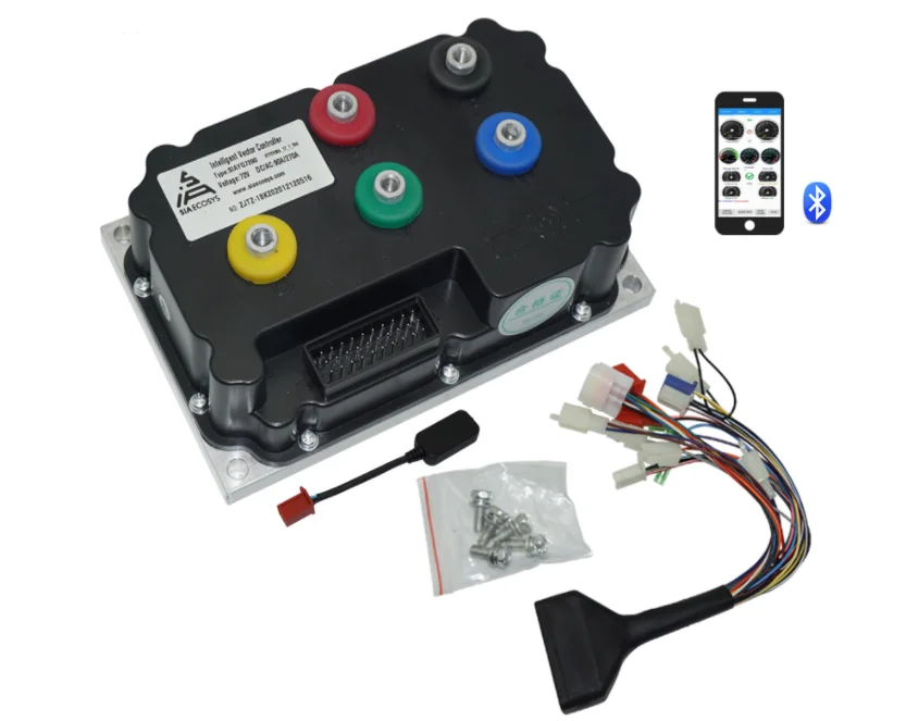 QS 138 3000W 6000W BLDC шаговый двигатель Максимальный непрерывный 72V 100KPH V3 середине приводной с ND72360