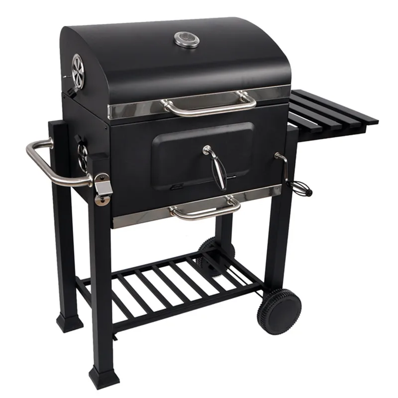 Hot-selling Outdoor Yard Camping Easy Installation Oil drum BBQ Folding Barbecue Charcoal Grill