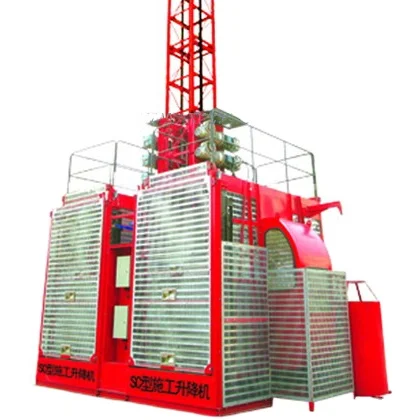 Material hoist Best price  SC200/200  construction lift (1600322177799)