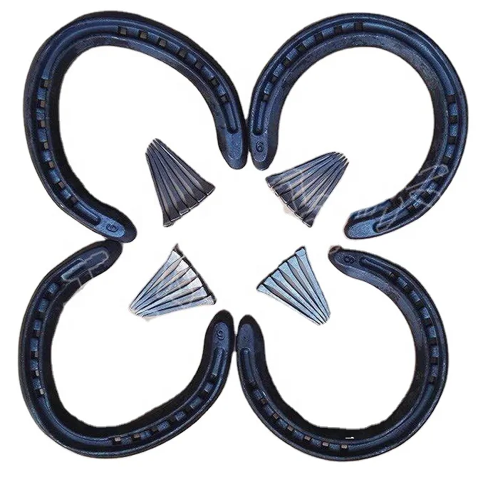 Wholesale  Customized aluminum Race Horseshoe metal iron  Horseshoe Natural Horseshoe