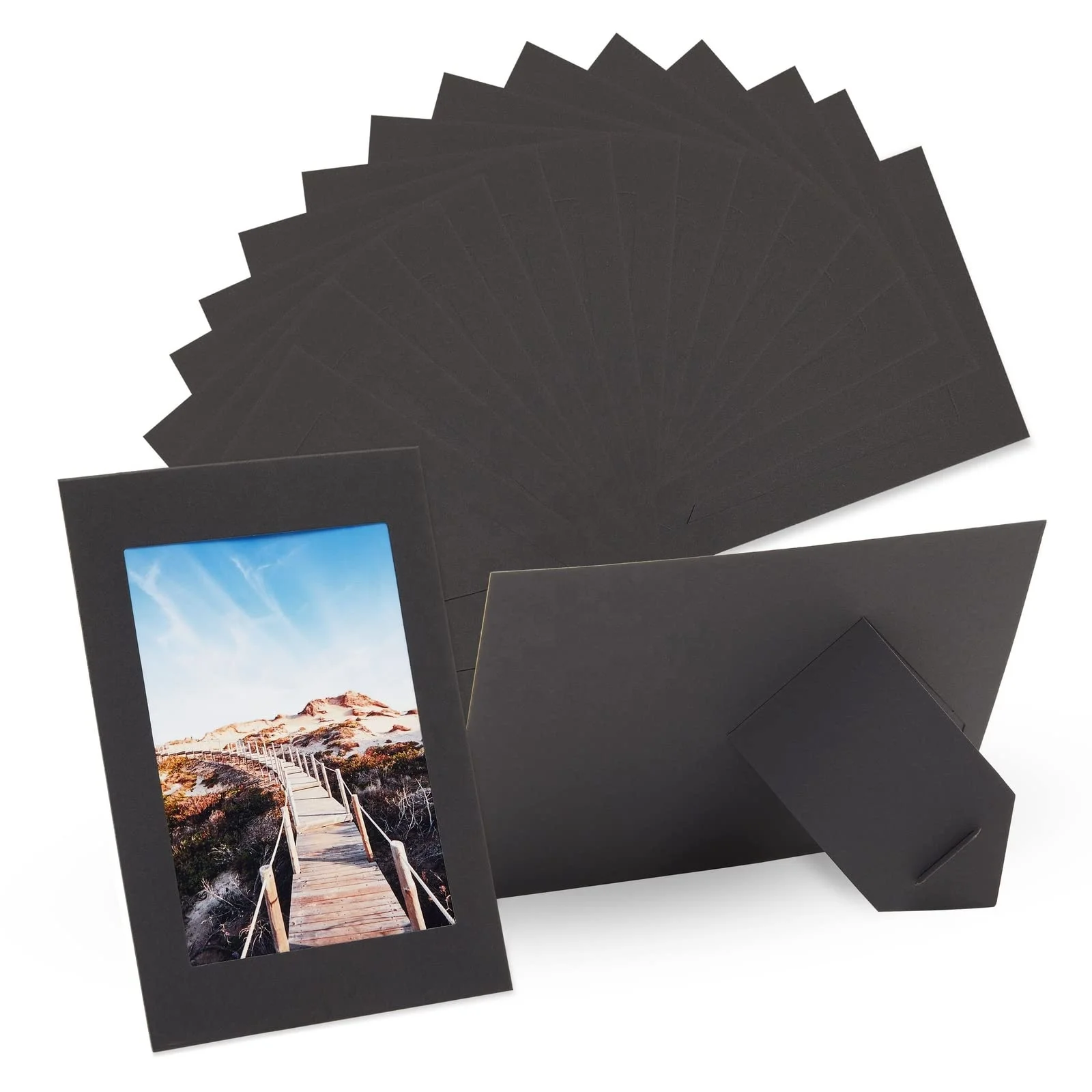 Оптовая продажа 4*6 черные фоторамки для свадьбы diy классная фоторамка с мольбертом