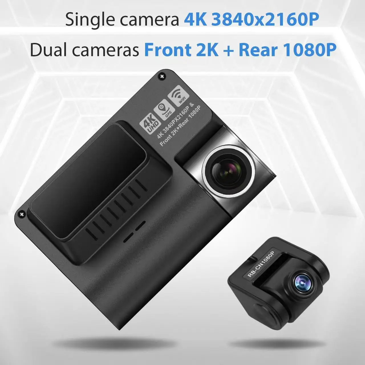 4k dual lens 3.0 IPS Screen wifi dash cam  for bmw dash cam 12 inch car mirror dash cams front and rear 1080p