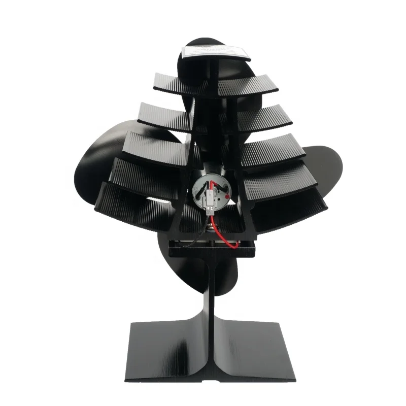 Hearth Fireplace Accessories Heat Powered Mini Wood Stove Fan Fire Stove for Heat Circulation Saving Fuel