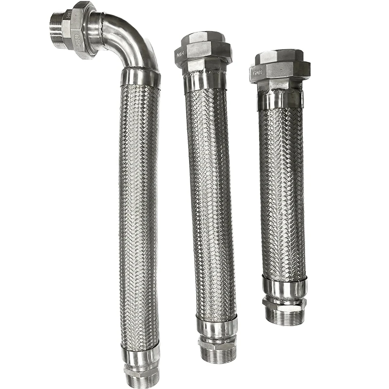 Prefab high pressure resistance high temperature resistance corrugated flanged industrial metal hoses