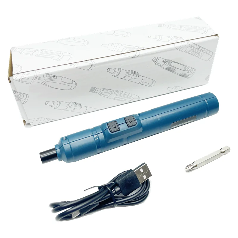 Portable USB rechargeable electric screwdriver positive and negative turning screw tool Digital product removal