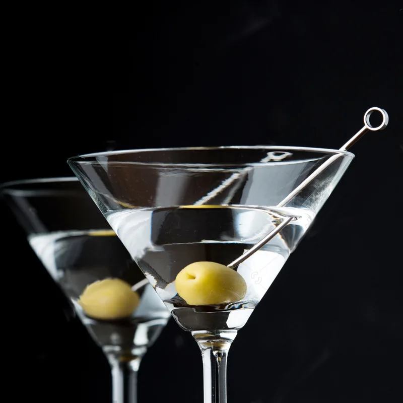 NEWELL Beverage Stirrers Toothpicks Drink Sticks Stainless Steel Picks Reusable For Food Fruit Cupcake Sandwich Olive Skewers