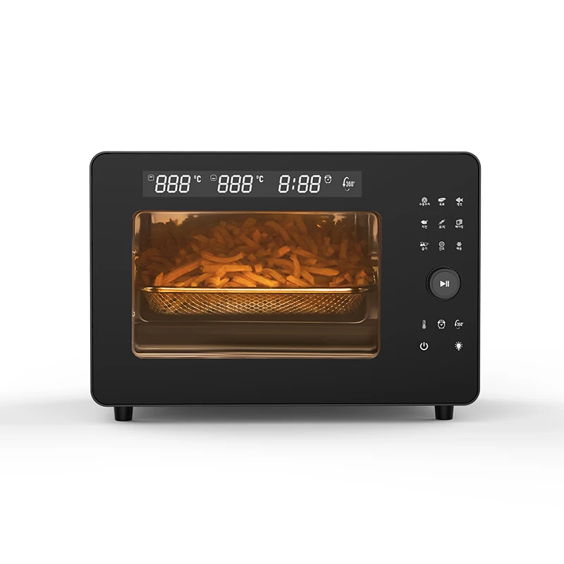 New Design 22L Digital Roast Chicken 9 Functions Visible Cooking Smart Air Fryer Oven