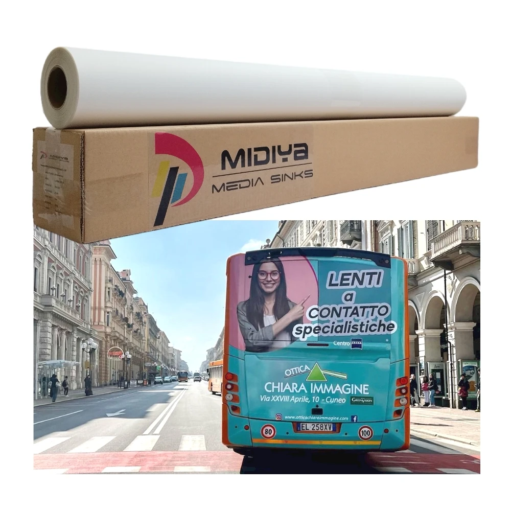 Outdoor Advertising Materials Self Adhesive Vinyl Glossy/Matt White Printable Vinyl Roll