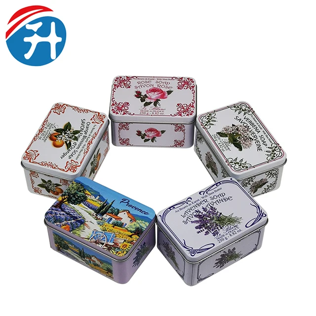 250g Exquisite Designs Wholesale Breastpin Cosmetics Packing Metal Tin Box Soap Candle Tin