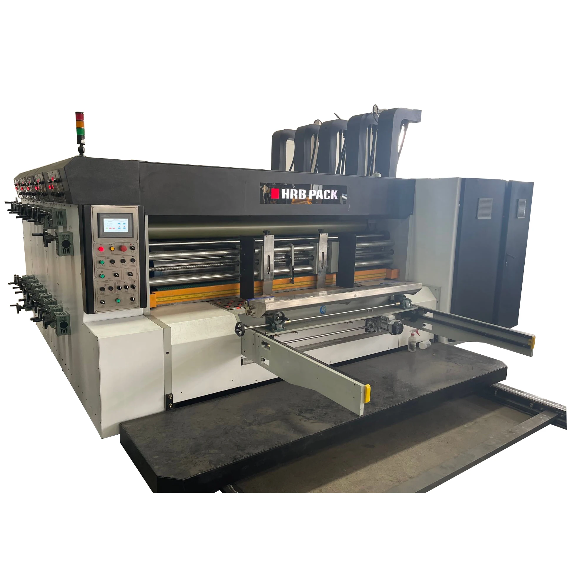 Economic automatic 2 3 4 colors box printing machine printer carton box rotary die-cutting machine