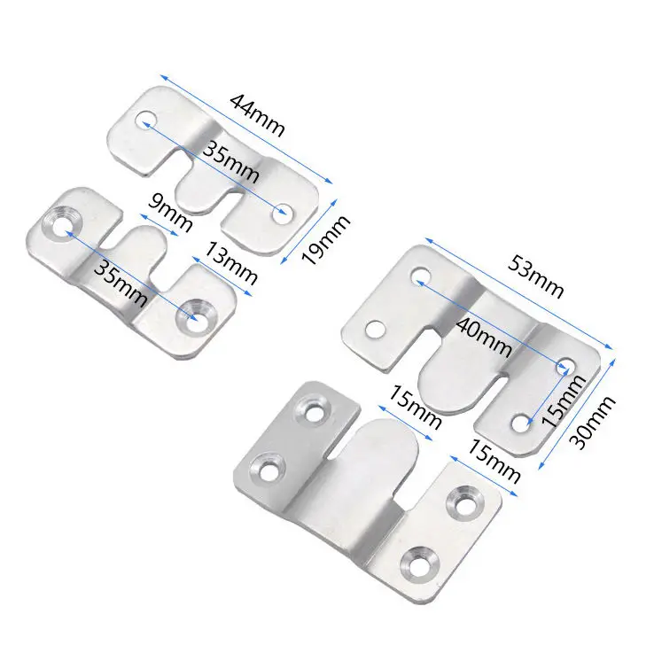 Shanfeng Heavy Duty Photo Frame Wall Hardware Metal Flush Mount Bracket