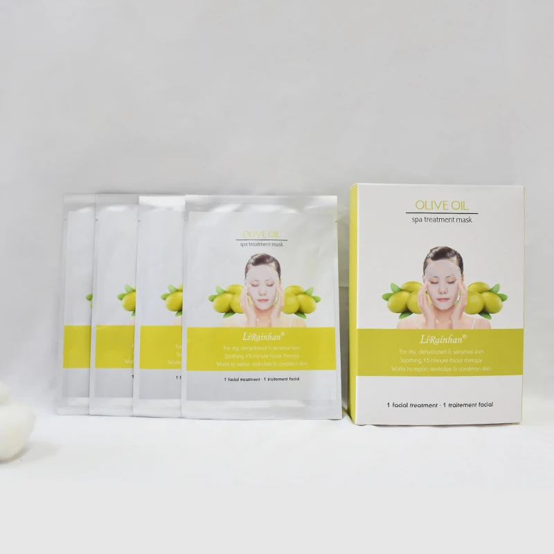 Wholesale Factory Olive Oil  Facial Mask Wholesale Whitening Moisturizing Repairing Anti-Aging Sheet Face Mask