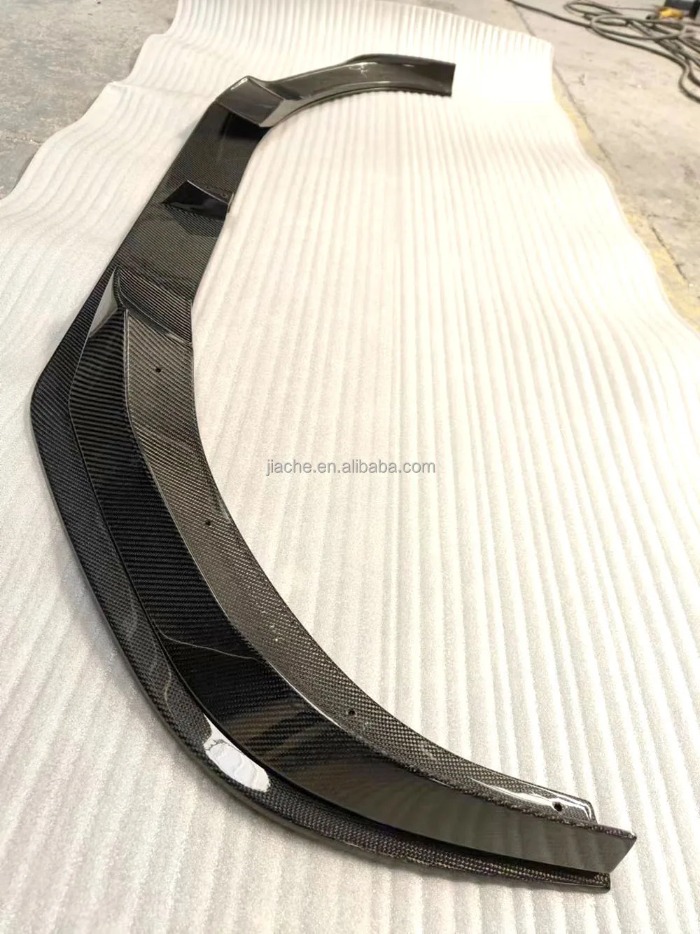 Carbon Fiber Front Bumper Lip Spoiler With Front Bumper Lip Splitters Apron for BMW 8 Series G14 G15 G16 M Sport 2019-2022 FRP