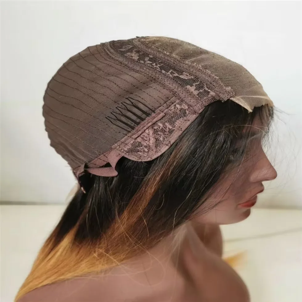 Ombre Color 5x5 Lace Closure Wigs Virgin Brazilian Straight Human Hair Wholesale Hot Selling Products Women Hair Wigs Vendors