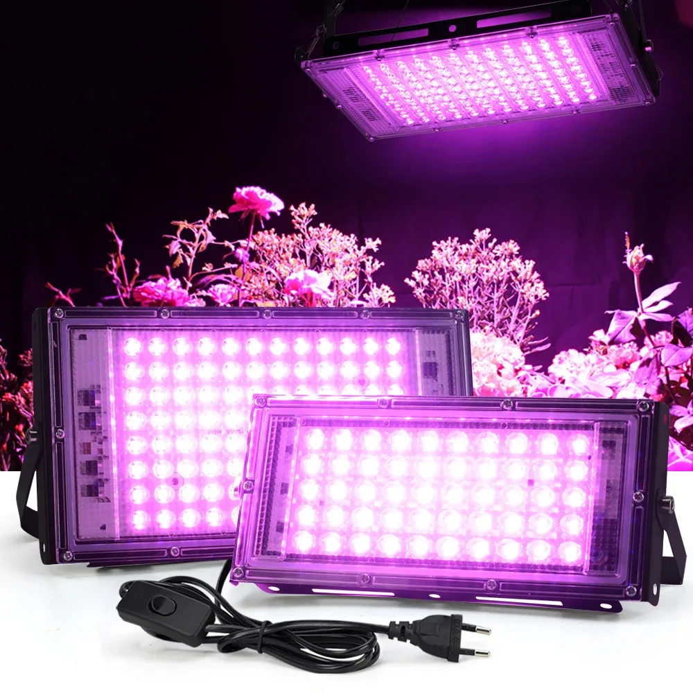 wholesale 220V 110V 50W 100W 200W LED Spotlight for plant growth greenhouse aquarium full spectrum indoor led plant grow light
