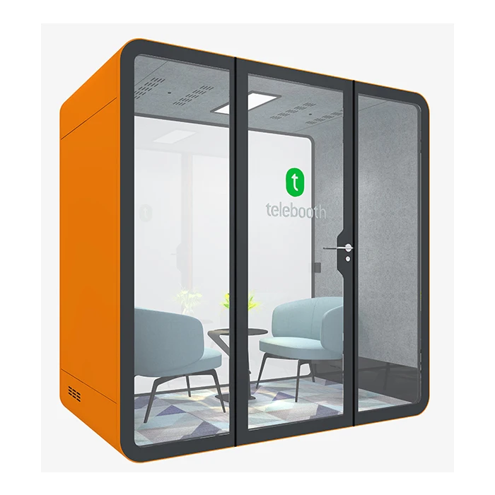 Telebooth Office Meeting Booth Sound Insulation Working Pods Soundproof Phone Booth Acoustic Office Pod