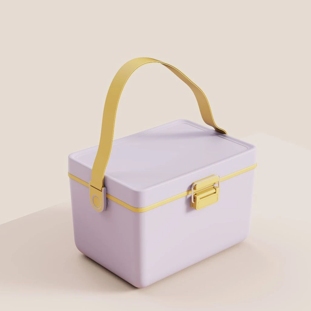 MOTION&LIFE 12QT Cooler Small Lightweight Mobile Cooler Camping Lunch Box Food Hard Cooler Box