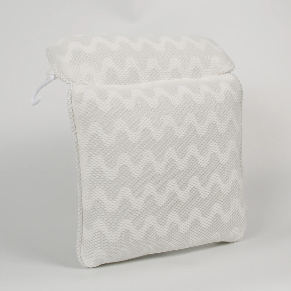 Роскошная Нескользящая подушка на подголовник для спа-ванны с 3D сетчатой тканью и 6 присосками для поддержки шеи, головы, плеч