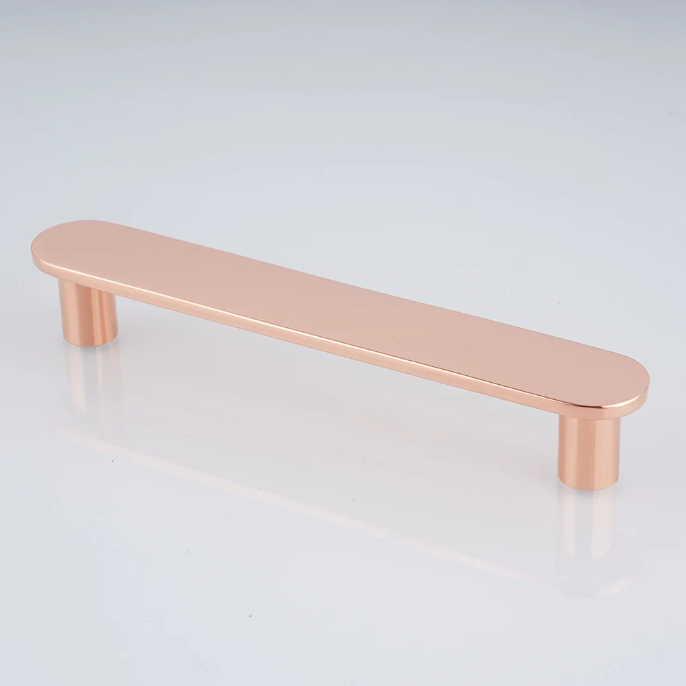 Red Copper Brass Cabinet Door Handle Light Luxury Gold Furniture Kitchen Cabinet Drawer Wardrobe Pure Copper Golden Handles