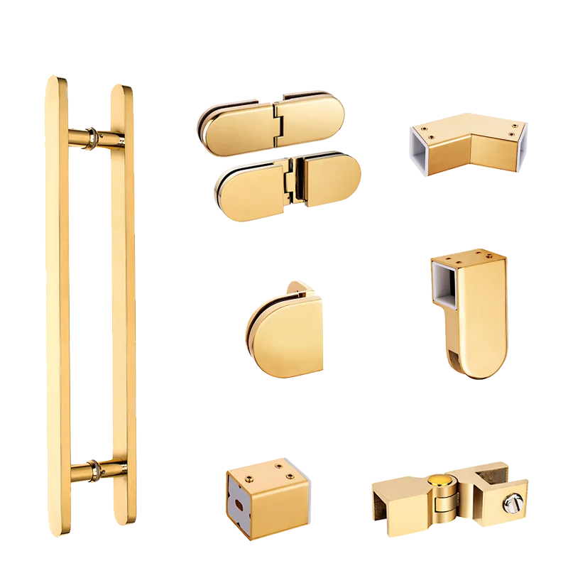 Нержавеющая сталь бескаркасное закаленное стекло для ванной комнаты раздвижные аппаратные средства душевая комната