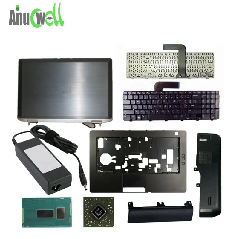 Детали в сборе для ноутбука ремонта корпуса клавиатуры Материнская плата зарядное устройство ЖК-экран