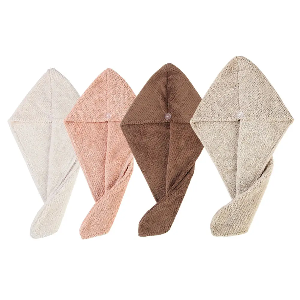 Wholesale Absorbent Quick Drying Wrap Soft Waffle Microfiber Magic Dry Wrap Hair Custom Logo Turban Towel