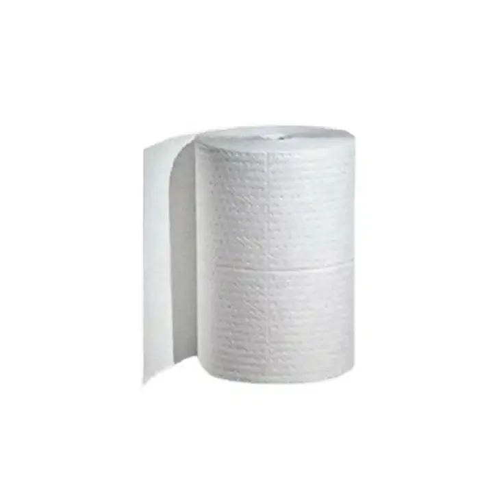 Ready To Ship 40cm*50m Meltblow Oil Spill Absorbent Rolls For Environment Safety