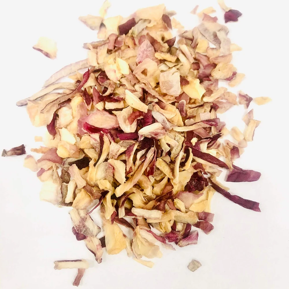 Китайские горячие продажи сушеные луковые хлопья дегидратированные красные