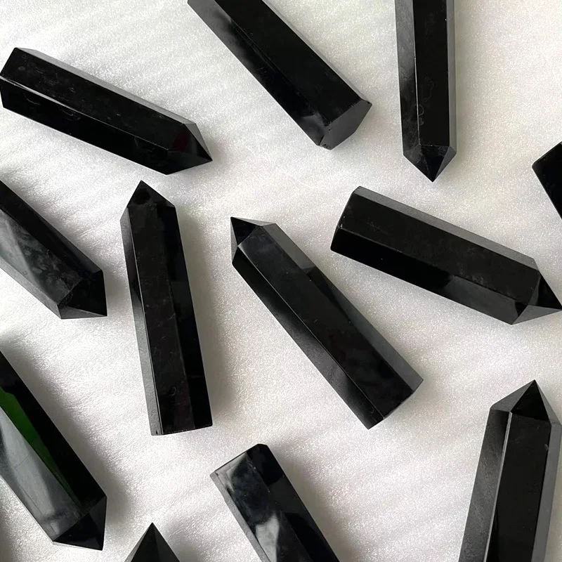 Bulk Sale Natural Clear Rose Quartz Crystal Tower Obsidian Points Wand For Healing