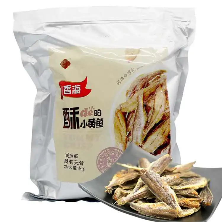 
1000G Yellow Croaker Crisp Original Spicy Spicy Salt fish dory snack 