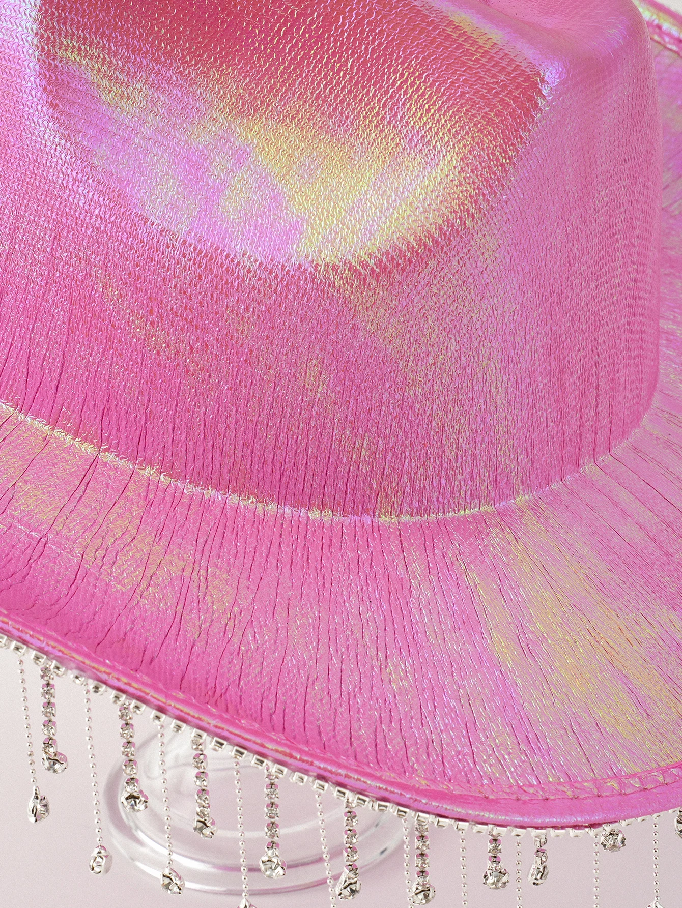 Women Sparkly Metal Rivet Bling Western Cowboy Hat Bachelorette Party Hen Party  Cowgirl Hat Fedora Hats Bridal Shower