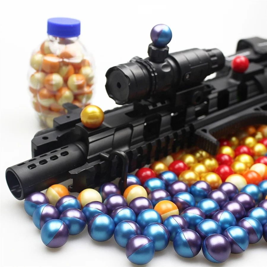 Environment friendly easy to clean water soluble 0.68 inch paintball ammo bullets