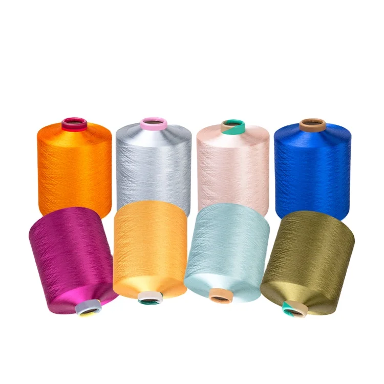 Colorful Dty 150d/48f Sd Nim/him Polyester Dope Dyed Yarn Huilong Brand