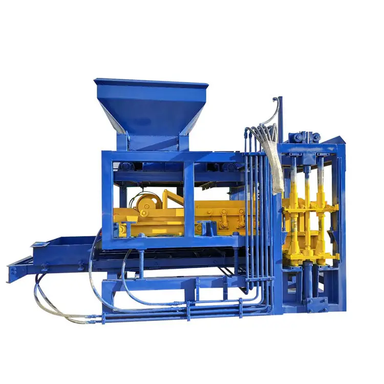 QT4-16 interlocking brick making machine hollow block pressing plant how to use